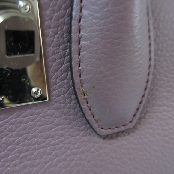 SALVATORE FERRAGAMO Purple Leather Shoulder Bag - Picture 14 of 16